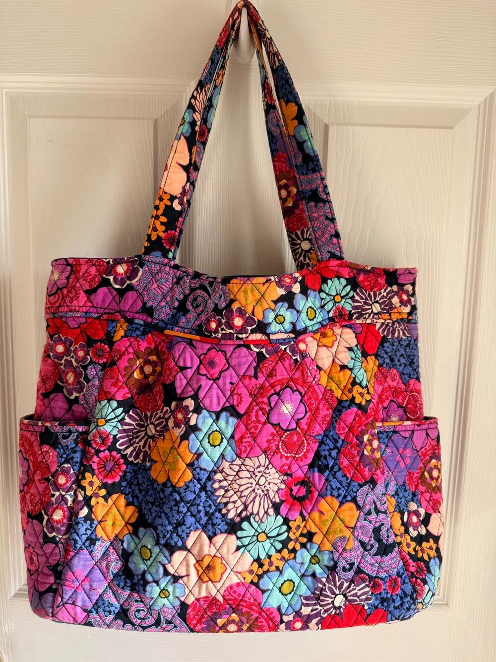 Vera Bradley Get Going Tote retired Haymarket Paisley pattern. NWOT Colorful